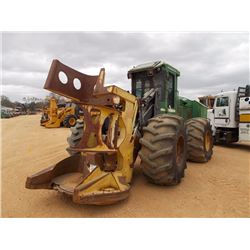 2007 JOHN DEERE 643J FELLER BUNCHER, VIN/SN:613935 JOHN DEERE, SAW HEAD, ECAB W/AIR, 28L-26 TIRES, M