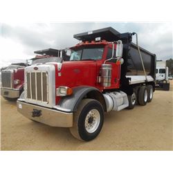 2009 PETERBILT 367 DUMP, VIN/SN:1NPTL40X39N781999 - TRI-XLE, 400 HP, CUMMINS ISX DIESEL ENGINE, 8LL 