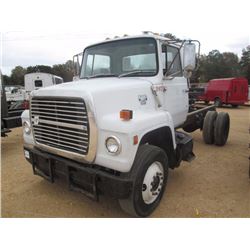 1984 FORD 8000 TRUCK TRACTOR CAB & CHASSIS, VIN/SN:1FTXR80U9EVA07576 - S/A, 3208 CAT DIESEL ENGINE, 