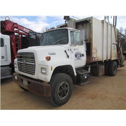 1994 FORD L8000 GARBAGE TRUCK, VIN/SN:1FDYR82E8RVA46820 - S/A, CUMMINS DIESEL ENG, A/T, 24,500K REAR