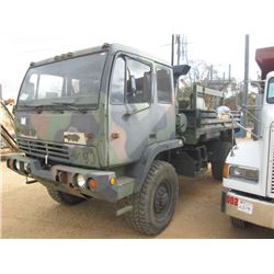 1995 STEWART & STEVENSON M-1078 CARGO TRUCK, VIN/SN:AT2159BAGD - S/A, CAT DIESEL ENG, A/T, 395/85R20