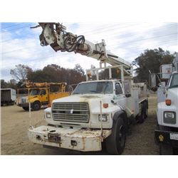 1991 FORD DIGGER DERRICK, VIN/SN:1FDYL90A8MVA16524 - T/A, FORD DIESEL ENGINE, A/T, ALTEC BODY, OUTRI
