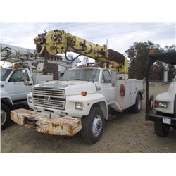 1993 FORD F800 DIGGER DERRICK, VIN/SN:1FDXK84E2PVA19140 - S/A, DIESEL ENGINE, 5 SPD, 2 SPD TRANS, AL
