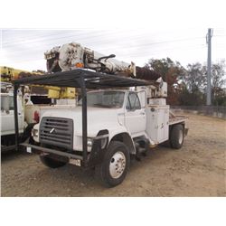 1995 FORD F SERIES DIGGER DERRICK, VIN/SN:1FDXF80C5SVA43742 - S/A, CUMMINS DIESEL ENGINE, 6 SPD TRAN