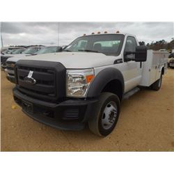 2014 FORD F450 SUPER DUTY SERVICE TRUCK, VIN/SN:1FDTF4GYZEEA27768 - V8 GAS ENG, A/T, TOOL BODY, ODOM