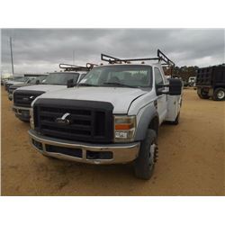 2008 FORD F450 XL SERVICE TRUCK, VIN/SN:1FDXF46R38EE06665 - POWERSTROKE DIESEL ENGINE, A/T, 11' KNAP