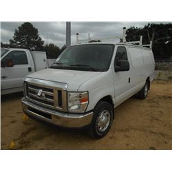 2011 FORD E350 CARGO VAN, VIN/SN:1FBSS3BL0BDA11334 - GAS ENGINE, A/T, TOP RACK, ODOMETER REASDING 68