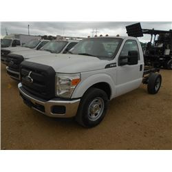2011 FORD F350 CAB & CHASSIS, VIN/SN:1FDBF3E6XBEC84812 - GAS ENGINE, A/T, ODOMETER READING 207,196 M