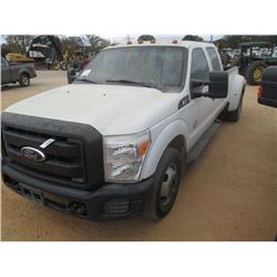 2011 FORD F-350 DUALLY, VIN/SN:1FT8W3CT0BEC38851 - CREW CAB, POWERSTROKE DIESEL ENGINE, A/T, ODOMETE