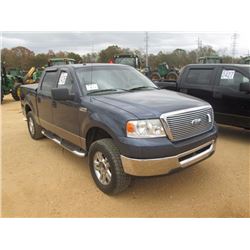 2006 FORD F150 XLT PICKUP, VIN/SN:1FTPW14546KB44592 - 4X4, V8 GAS ENGINE, A/T, CREW CAB, ODOMETER RE