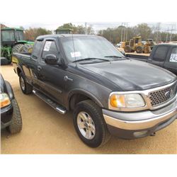 2003 FORD F150 PICKUP, VIN/SN:1FTRX18L03NA62075 - 4X4, 8 CYL GAS ENGINE, A/T, EXTENDED CAB, ODOMETER