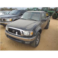 2003 TOYOTA TACOMA PICKUP, VIN/SN:5TEWM72N33Z202545 - 4X4, EXTENDED CAB, GAS ENGINE, A/T, ODOMETER R