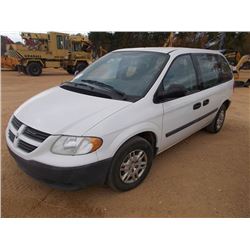 2006 DODGE CARAVAN VIN/SN:1D4GP25R76B682565 - V6, GAS ENGINE, AUTO TRANS, ODOMETER READING 185,891 M
