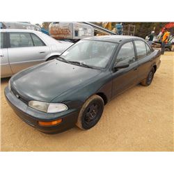 1997 GEO PRIZM SEDAN, VIN/SN:1Y1SK526XVZ454806 - GAS ENGINE, A/T, ODOMETER READING 169,184 MILES