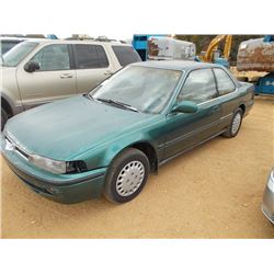 1993 HONDA ACCORD LX SEDAN VIN/SN:1HGCB7151PA032150 - 4 CYL GAS ENG, 5 SPD TRANS, ODOMETER READING 1