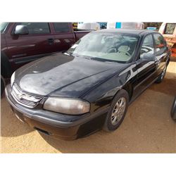 2005 CHEVROLET IMPALA VIN/SN:2G1WF52K759289615 - GAS ENGINE, A/T, ODOMETER READING 228,153 MILES