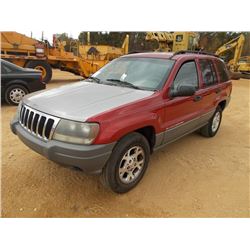 2002 JEEP GRAND CHEROKEE VIN/SN:1J4GX48S02C301225 - GAS ENGINE, A/T, ODOMETER READING 249,219 MILES