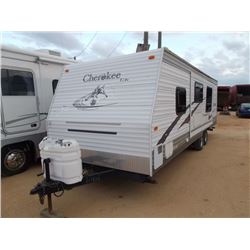 2006 CHEROKEE LITE CAMPER TRAILER, VIN/SN:4X4TCKD296P100023 - 23' LENGTH, 1 SLIDE OUT (**REBUILT TIT