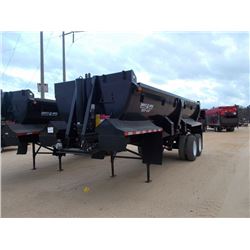 2014 RANCO ANVIL ED20 END DUMP TRAILER, VIN/SN:1D9SD2621ER661070 - T/A, 25' LENGTH, HYBRID CENTER PO