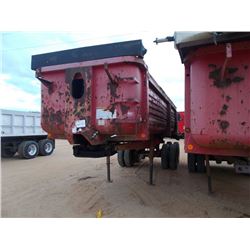 CLEMENTS DUMP TRAILER, VIN/SN:2159668 - T/A, 24', SPRING SUSPENSION, 11R24.5 TIRES, STEEL DISC WHEEL