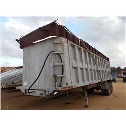 2003 BORCO RDS DUMP TRAILER, VIN/SN:1B9DS31263P313005 - T/A, 33', ELECTRIC TARP, 11R22.5 TIRES ON SP