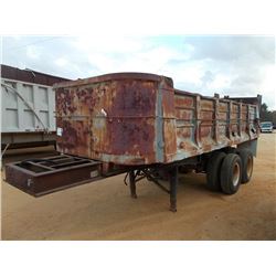 1963 FONTAINE STEEL DUMP TRAILER, VIN/SN:TT209170 - T/A, 10:00-20 TIRES, SPOKE WHEELS
