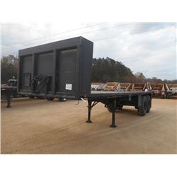 FLATBED MILITARY TRAILER, - T/A, 30' LONG