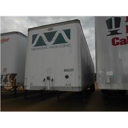 1988 STRICK VAN TRIALER, VIN/SN:1S12E8483JE307170 - T/A, 48', BARN DOORS, 11R22.5 TIRES, DISC WHEELS