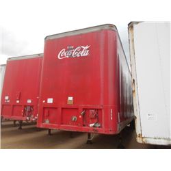 1983 FRUEHAUF FB9F245 VAN TRAILER, VIN/SN:1H2V0452XDC005306 - 45', T/A, LIFT GATE, 11R22.5 TIRES, ST