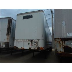 1987 FRUEHAUF VAN TRAILER, VIN/SN:1H2V04529HH057602 - 45', T/A, LIFT GATE, 11R22.5 TIRES, SPOKE WHEE