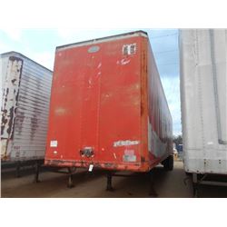 1981 DORSEY AI DT-277 VAN TRAILER, VIN/SN:1DTV11T27BA153257 - 42', T/A, ROLL UP DOOR, 10:00R20 SPOKE