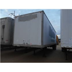 VAN TRAILER, 38', S/A, LIFT GATE, 11R22.5 TIRES ON SPOKE WHEELS