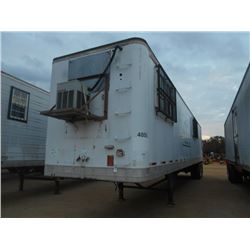 1986 GREAT DANE 726T21B OFFICE TRAILER, VIN/SN:1GRAA9026GS097801 - 45', TRANE A/C UNIT, ROLL UP DOOR