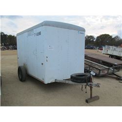 2007 ROAD FORCE (WELLS CARGO) COVERED UTILITY TRAILER, VIN/SN:1W4Z00D1972058286 - S/A, 10' LENGTH, B
