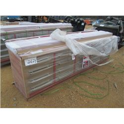 MODEL 1020 WHEELBASE, 10' 20 DRAWER, HEAVY DUTY METAL WORK BENCH