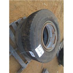 (2) 11R222.5 TIRES & RIMS