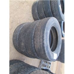 (4) 285/75R24.5 TIRES