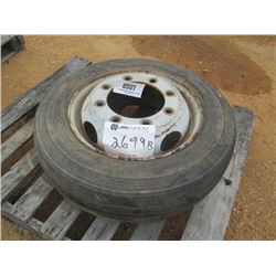 (1) 225/70R19.5 TIRE & RIM