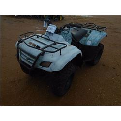 SUZUKI QUADRUNNER ATV, - 4X4, METER READING 2,796 HOURS (DOES NOT OPERATE)