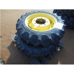 (2) 9.5-24 TIRES & RIMS, FITS 5000 SERIES JOHN DEERE TRACTOR