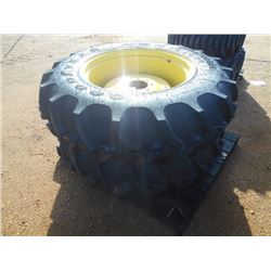 (2) 13.6-28 TIRES & RIMS, FITS 5000 SERIES JOHN DEERE TRUCK