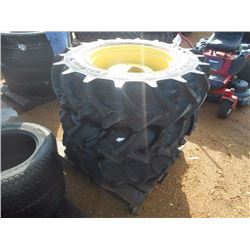 (3) 12.4-24 TIRES & RIMS