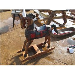 WOODEN HOBBIE HORSE