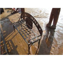 METAL LOVE SEAT (JOHN DEERE)