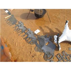 METAL STAGECOACH SIGN