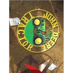 METAL JOHN DEERE SIGN