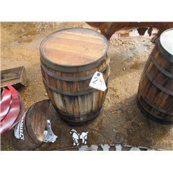 22" X 3' WOODEN BARREL