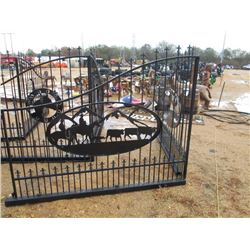 16' IRON GATE (COWBOY SCENE)