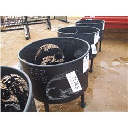 22" X 14" METAL FIRE PIT