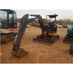 2011 JOHN DEERE 35D HYDRAULIC EXCAVATOR, VIN/SN:265690 - 5' STICK, 24" BUCKET, QUICK COUPLER, AUX HY